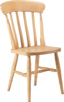a wooden chair on a white background