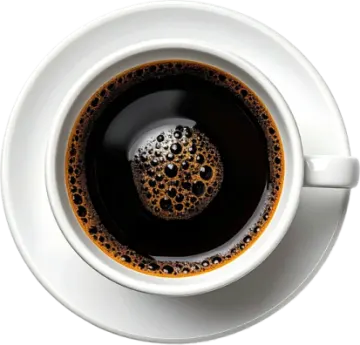 a cup of coffee on a saucer