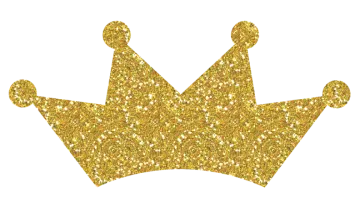 a gold crown on a white background