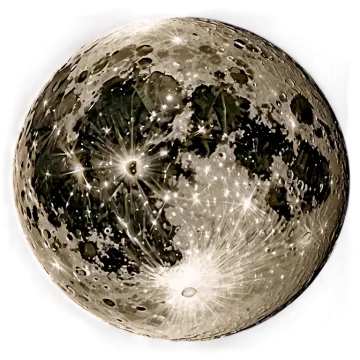 a drawing of a full moon