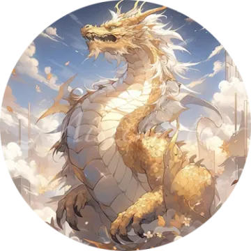 a picture of a white dragon in the sky