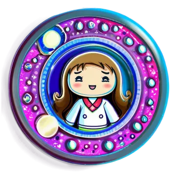 an illustration of a girl in a space suit