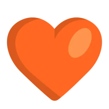 an orange heart icon