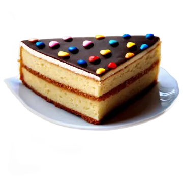 a piece of cake on a white plate