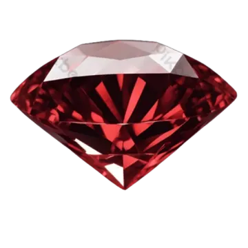 a red diamond on a white background