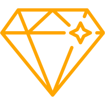 a diamond with a star on it