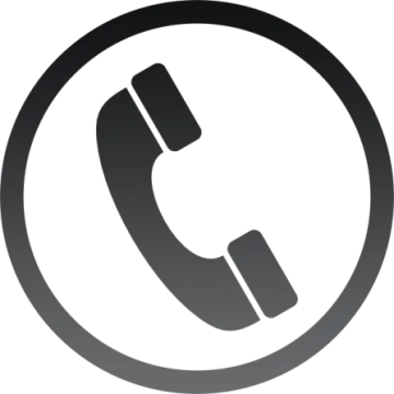 a black and white phone icon