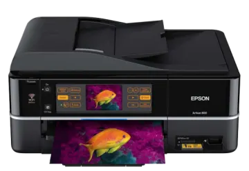 a printer with a fish on it