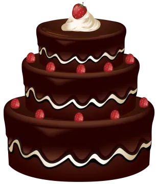 a chocolate cake with strawberries on top