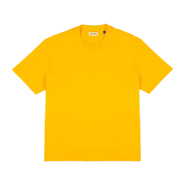 a yellow t - shirt on a white background