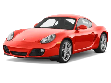 a red sports car on a white background