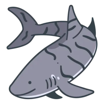 a shark with its mouth open
