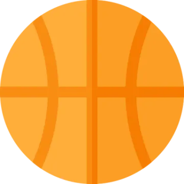 a basketball ball on a white background