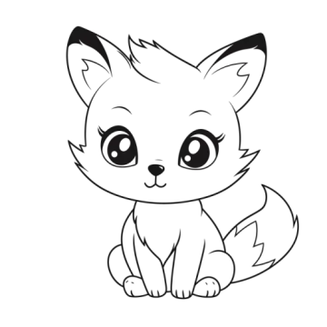 how to draw a cute fox