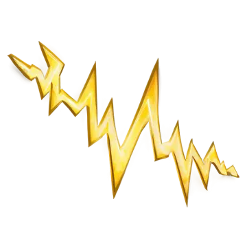 a gold arrow on a white background