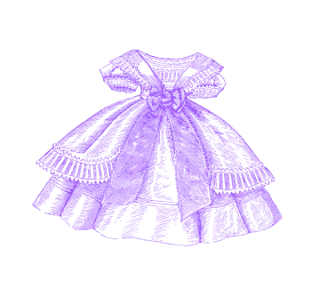 a drawing of a girl's dress