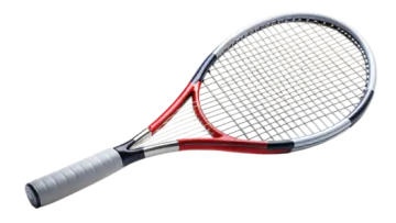 a tennis racket on a white background