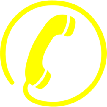 a phone icon in a circle