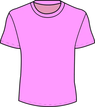 a pink t - shirt