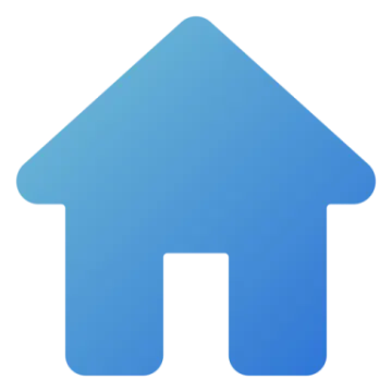 a blue house icon