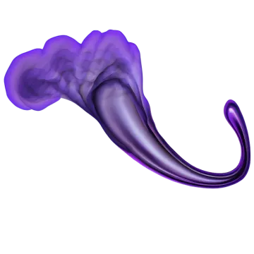 purple smoke on a white background