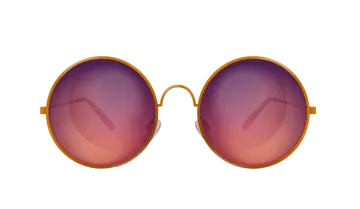 a pair of sunglasses on a white background