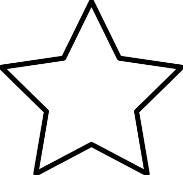 a black and white star