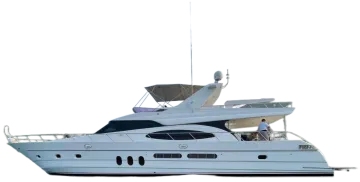 a white motor boat on the water