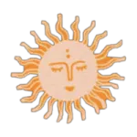 a picture of the face of a sun