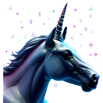 a close up of a unicorn's head