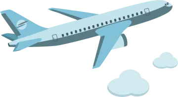 an airplane flying in the sky with clouds
