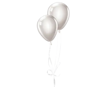 a bunch of balloons on a white background