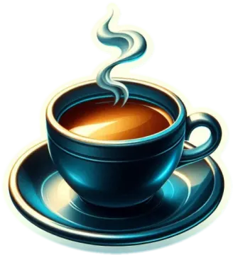 a cup of coffee on a saucer