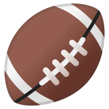 a football ball on a white background