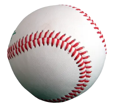 a baseball ball with red stitches on it