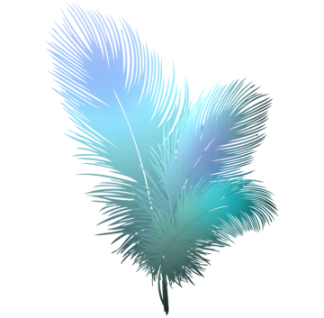 a blue palm tree on a white background