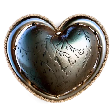 a heart shaped object on a white background