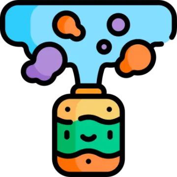a bottle filled with liquid