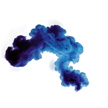 blue smoke on a white background