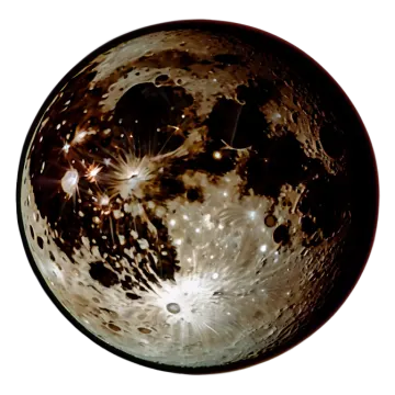 an image of the moon taken from above