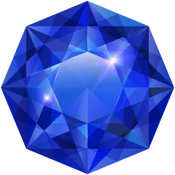 a blue diamond on a white background