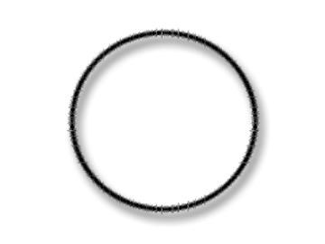 a circle of black smoke on a white background