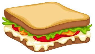 a sandwich with cheese and tomatoes on it