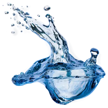 water splash isolated on white background photo
