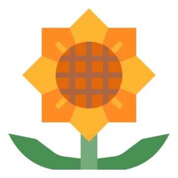 a flower with a cross in the center
