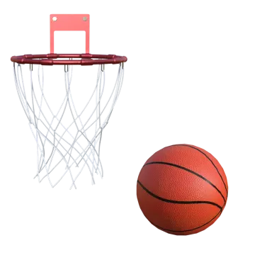 an image of a basketball hoop and ball