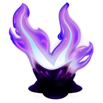 purple and blue flames