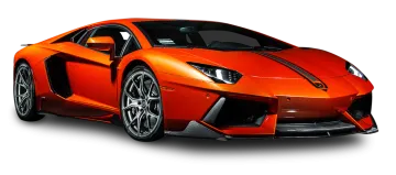 a red sports car on a white background