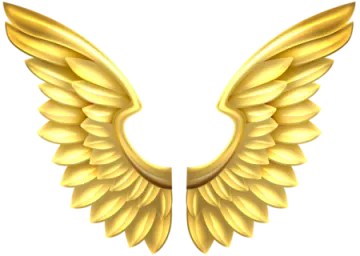 gold angel wings png