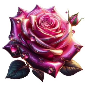 a pink rose on a white background